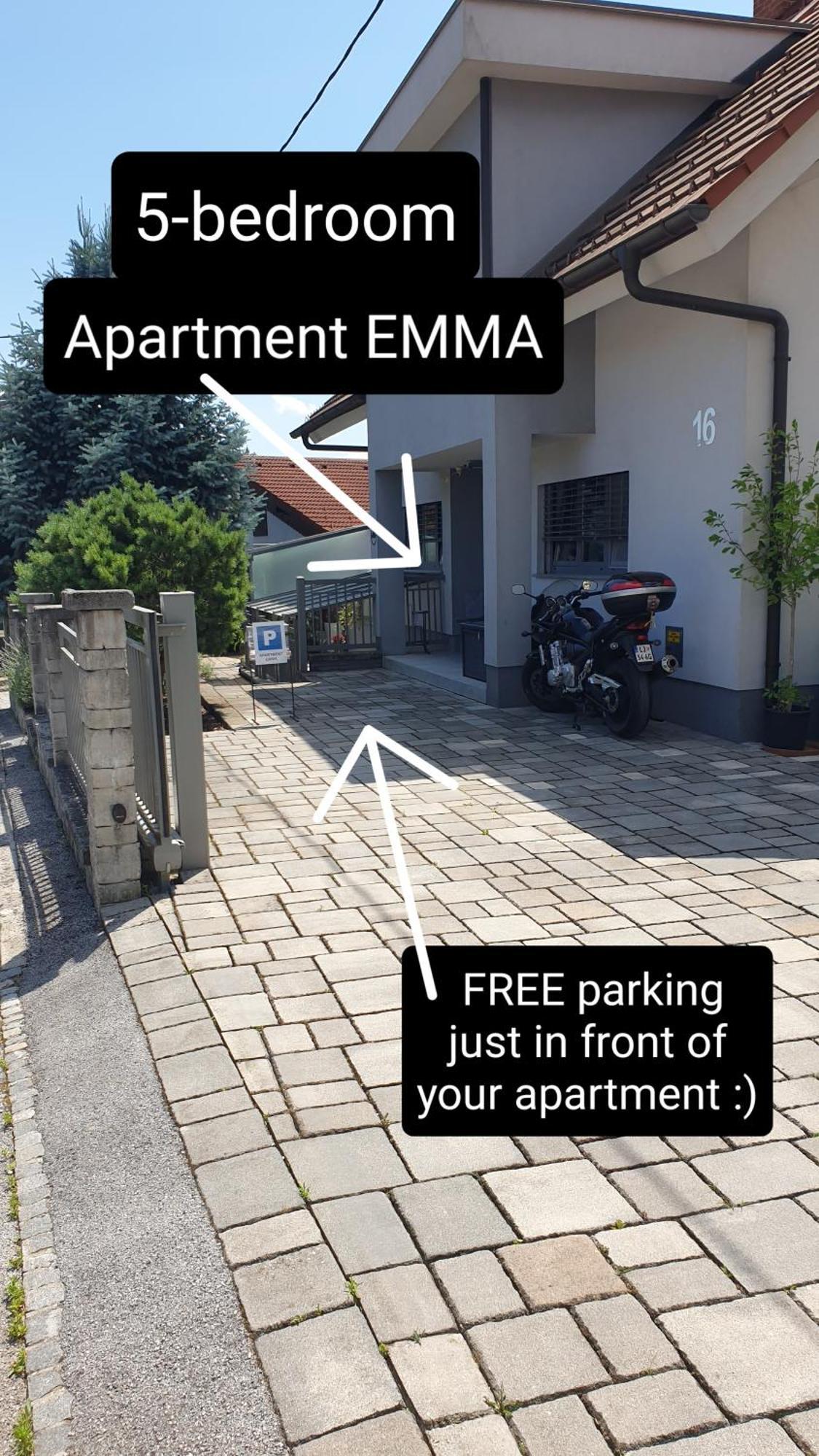 Apartment Emma Ljubljana - Free Parking, Ac, Wifi Exteriör bild